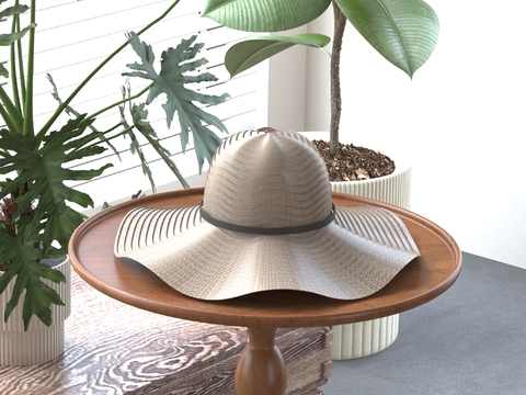 Straw hat rattan hat