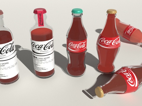 Coke glass bottle soda