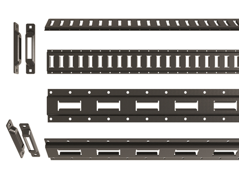 Guide rail of equipment support fixing frame