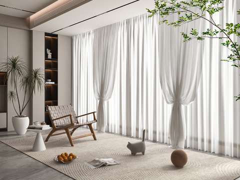 Plain Curtain Window Screen Dream Curtain