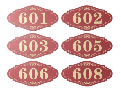 New Chinese-style Signs Room Number Signage Hotel House Number Residential Quarter Room Number House