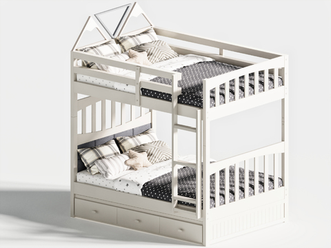 Modern kids Bed Two-storey Bed