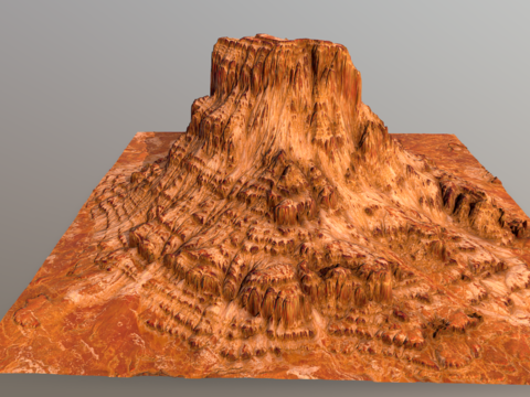 Volcanic Mountain Range Geomorphology