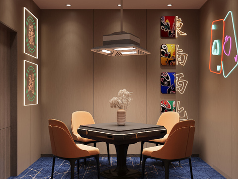 Modern Chess and Card Room Mahjong Room