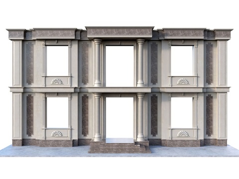 European-style building component door opening