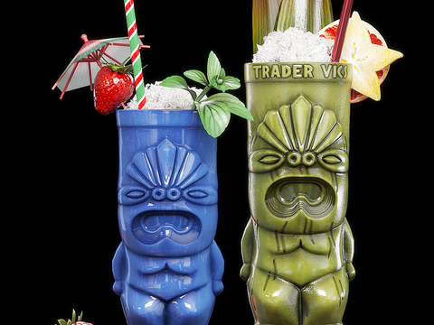 TIKI Wine Cocktail Glass