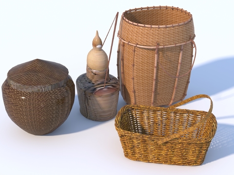 Fish basket bamboo basket bamboo basket