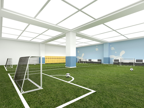 indoor football field