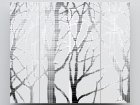 Tree Shadow Perforated Plate Aluminum Veneer Perforated Plate