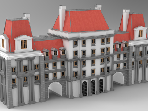 European Villa Castle Component