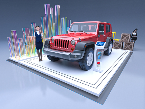 Jeep Auto Show booth roadshow