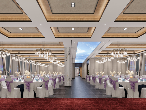 New Chinese Hotel Ballroom