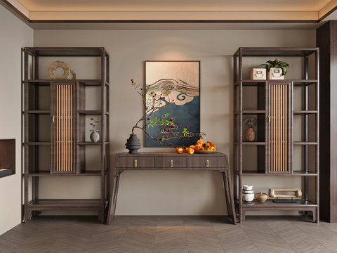 New Chinese-style Antique Tea Tasting Area