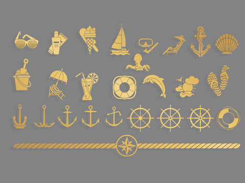 Nautical sailboat ocean Icon