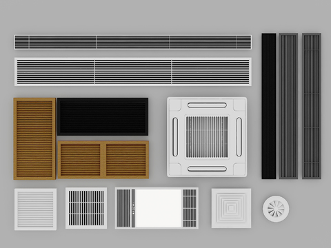 Air conditioning air outlet louver air outlet heating cover