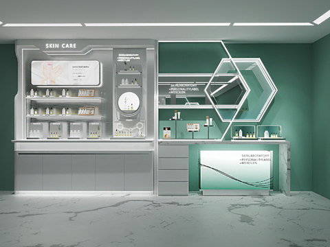 Medical beauty cosmetics cabinet skin care products