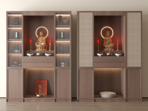 New Chinese-style Buddhist shrine cabinet for worship