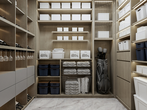 Modern storage room tool room