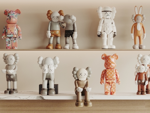 Kaws doll violent bear doll Art Toy ornaments