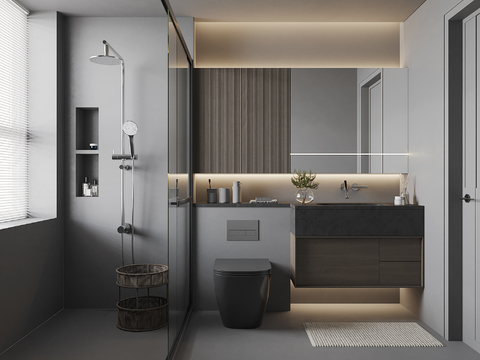 Advanced gray toilet bathroom washroom