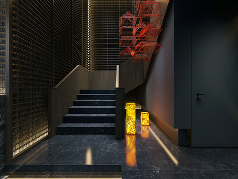 Clubhouse Corridor Staircase