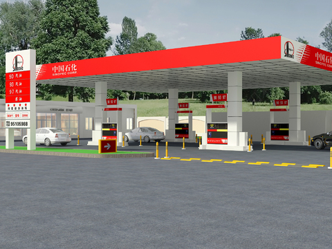 Sinopec gas station filling station