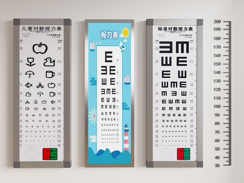 Logarithmic eye chart Medical facilities