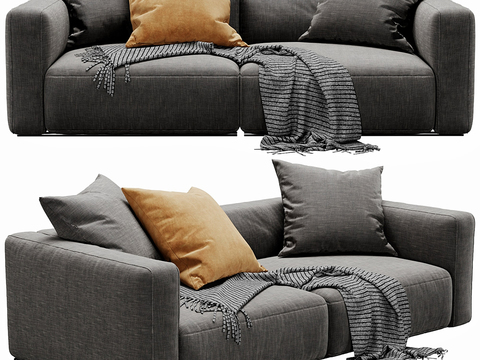 Poliform double sofa soft sofa