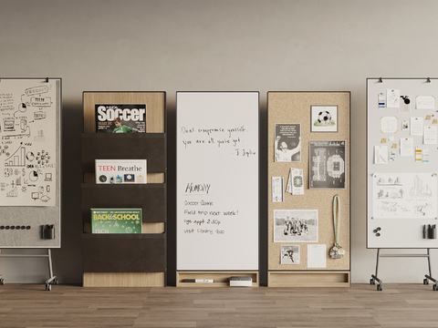 Notes Wall Whiteboard Photo Wall Magazine Rack