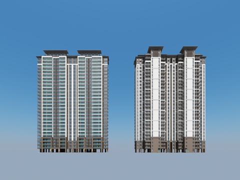 High-rise residential district residential small house