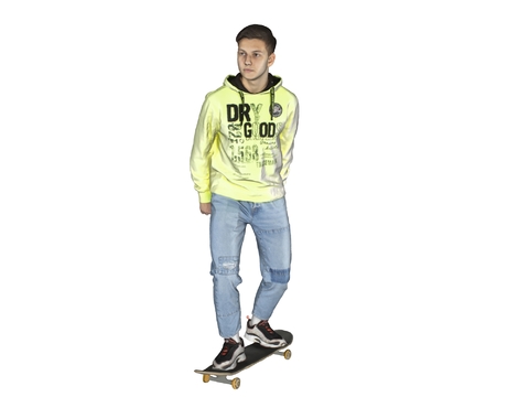 Young skateboard boy fashion trend boy sunshine boy