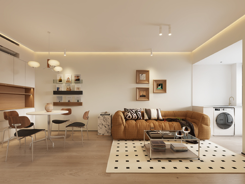 Modern Apartment Living&Dining Room