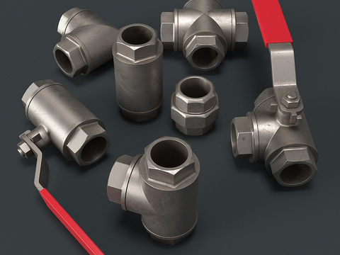 Valve joint metal fittings