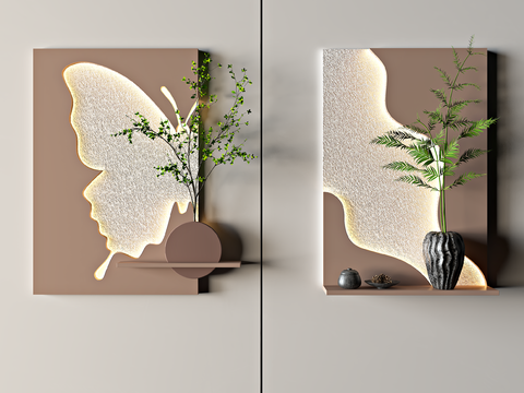 Silent three-dimensional wall decoration wall painting lamp