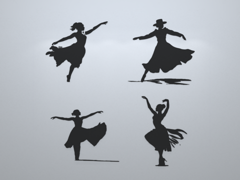 figure silhouette dance silhouette