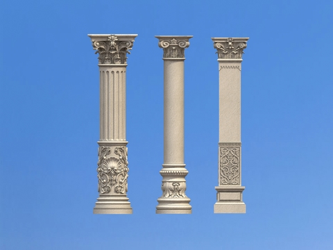 European Columns Roman Columns Carved Columns