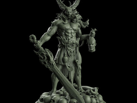 Game Figure Demon Sculpture Statue