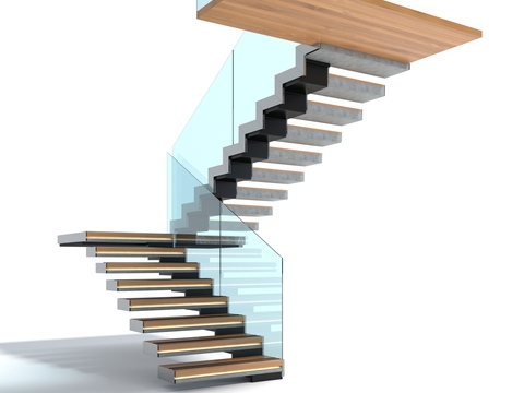 hanging stair step ladder escalator steps