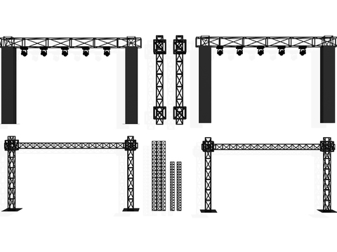 Light frame steel frame truss grid frame spotlight TRUSS frame