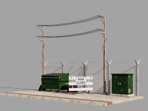 Electric box for high-voltage wires and electric poles