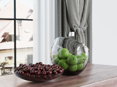 Modern Fruit Ornaments Fruit Tray Cherry