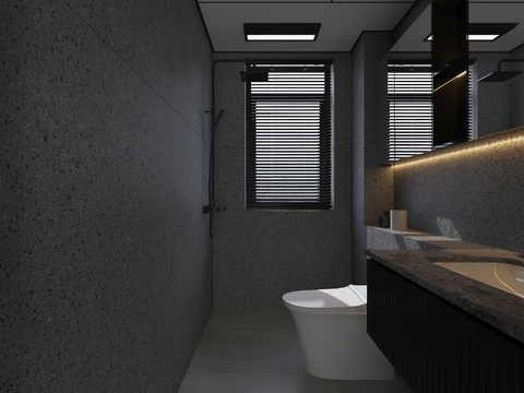 Advanced gray toilet bathroom