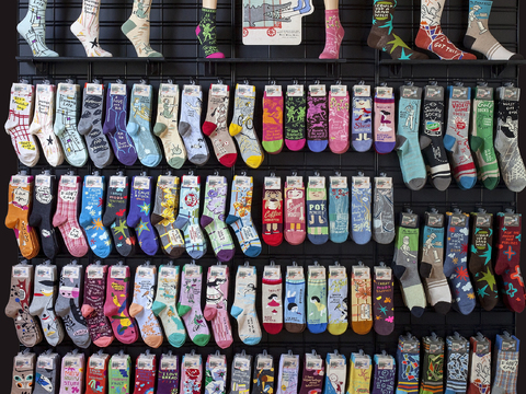 cotton socks shelf socks