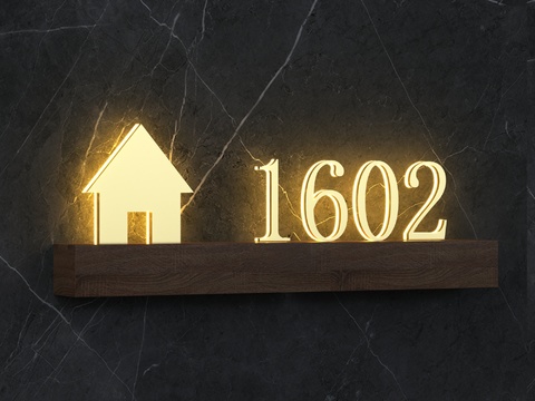 House Number Guide Plate Room Number Plate