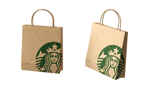 Starbucks tote bag packaging bag