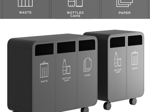 Outdoor trash bin Classification trash bin