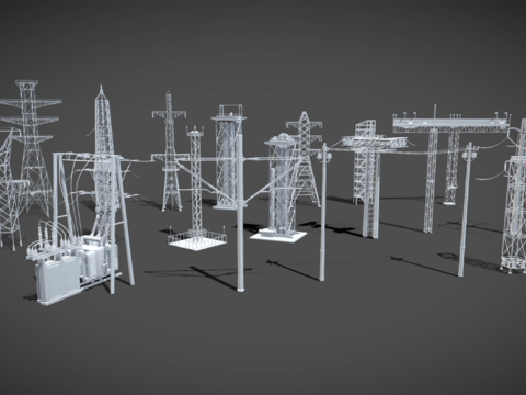 High voltage tower, signal tower, wire tower, wire pole