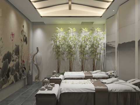 New Chinese Bath Center Massage Room