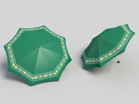 green umbrella