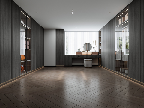 High-grade gray cloakroom